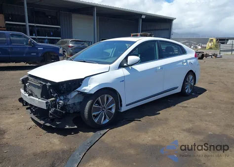 2019 Hyundai Ioniq Hybrid Limited z USA, uszkodzony, nr VIN KMHC05LC0KU121182